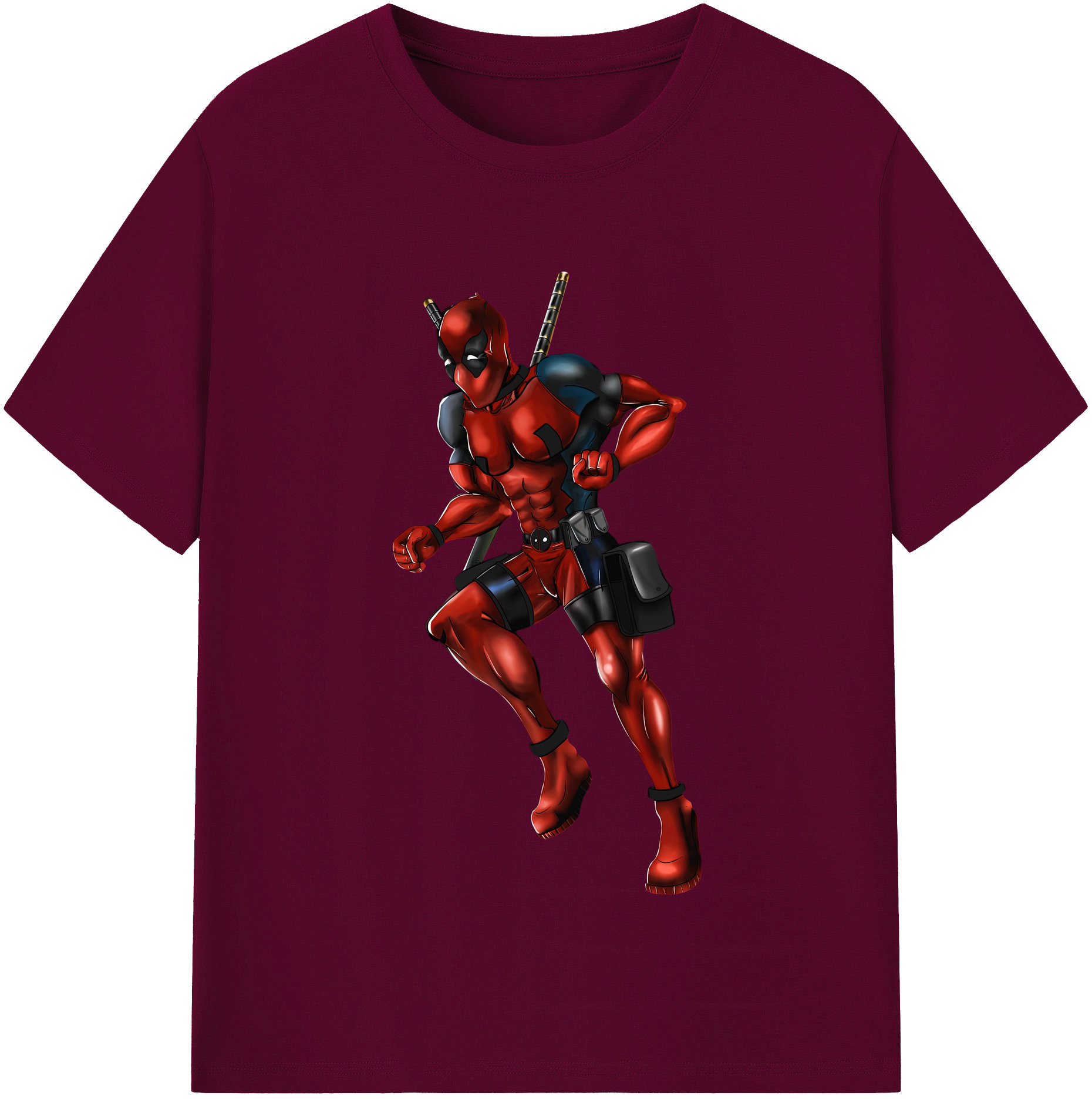 （画像用） Deadpool デッドプール レディースカジュアルプリントTシャツ（綿100％）